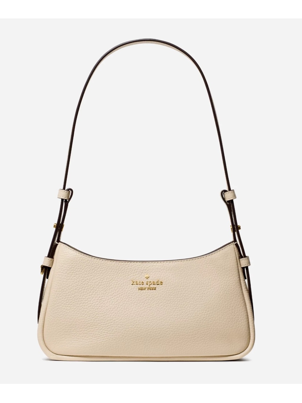 New Kate Spade Juliette Small Shoulder Bag Pebble Leather Light Sand